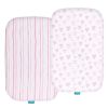 Picture of Bassinet Sheets Compatible with Baby Delight Beside Me Dreamer Bassinet, 2 Pack, Ultra Soft Bassinet Sheet for Baby, Pink Print