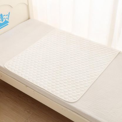 Picture of BlueSnail Washable Underpads,Waterproof,Soft, Portable and Reusable Incontinence Pads for Toddler,Adults,Elderly and Pets (34"x36" Pack of 2)(Snow-White)