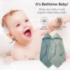 Picture of SWEET DOLPHIN Muslin Hooded Baby Bath Towels - 2 Pack 100% Cotton Towel for Babies, Infants, Toddlers - 32x32Inch - Highly Absorbent and Newborn Essential, Light Emerald