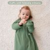 Picture of Yoofoss Baby Sleep Sack 12-18 Months Long Sleeve Wearable Blanket Baby 100% Cotton 2-Way Zipper 0.5 Tog Toddler Sleeping Sack, Lightweight(Large)