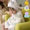 Picture of Momcozy Best Wishes Baby Towel with Hooded-Original Design Baby Towel Set -Soft & Absorbent- Shower Gifts or Bath Essential for Infant, Newborn, Toddler
