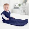 Picture of Yoofoss Baby Sleep Sack 6-12 Months Wearable Blanket for Babies 100% Cotton 2-Way Zipper TOG 0.5 Toddler Sleeping Sack 3 Pack, Comfy Soft Lightweight