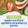 Picture of Gerber Organic Baby Food Pouches, 2nd Foods for Sitter, Apple Zucchini Spinach Strawberry, 3.5 Ounce (Pack of 12)