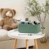 Picture of MiniArk Shelf Storage Baskets for Organizing | Closet Organizer Bins | Small Toy Basket | Woven Rope Baskets | Cube Decorative Box | Shallow Basket | 11.5x7.5x4.7” | 3 Packs Green