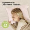 Picture of KeaBabies 2-Pack Toddler Pillow 13x18 - Soft Organic Cotton Kids Travel Bed Pillows for Sleeping, School, Nap, Machine Washable, Toddlers 2 to 5, Pillowcase Sold Separately (Mist Pink)