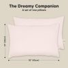 Picture of KeaBabies 2-Pack Toddler Pillow 13x18 - Soft Organic Cotton Kids Travel Bed Pillows for Sleeping, School, Nap, Machine Washable, Toddlers 2 to 5, Pillowcase Sold Separately (Mist Pink)