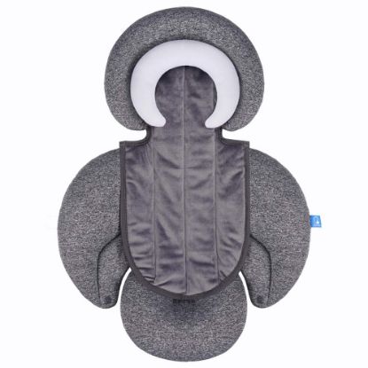 Picture of COOLBEBE New 2-in-1 Babybody Supports for Baby Newborn Infants - Extra Soft Stroller Cushion Pads Car Seat Insert, Perfect for Carseats, Strollers, Swings, Grey