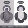 Picture of COOLBEBE New 2-in-1 Babybody Supports for Baby Newborn Infants - Extra Soft Stroller Cushion Pads Car Seat Insert, Perfect for Carseats, Strollers, Swings, Grey