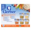Picture of Gerber Stage 2 Baby Food, Baby Fruit And Cereal Tubs Variety Pack, Iron Helps Support Brain Development, No Artificial Flavors, Baby Cereal, 32-Pack