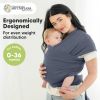 Picture of KeaBabies Baby Wrap Carrier - All in 1 Original Baby Carrier Newborn to Toddler Sling, Easy to Wear, Hands Free Bonding, Lightweight, Breathable Infant Wraps (Raven)