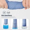 Picture of Yoofoss Muslin Burp Cloths for Baby 10 Pack 100% Cotton Baby Washcloths for Boys Girls Large 20''X10'' Super Soft and Absorbent Progressive Blue