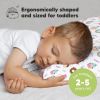 Picture of Toddler Pillow with Pillowcase - 13x18 My Little Dreamy Kids Travel Bed Pillows for Sleeping, Organic Cotton Small Pillowcase, Soft & Breathable, Machine Washable, Toddlers 2-5 Years Old (Sweet Tooth)
