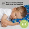 Picture of Toddler Pillow with Pillowcase - 13x18 My Little Dreamy Kids Travel Bed Pillows for Sleeping, Organic Cotton Small Pillowcase, Soft & Breathable, Machine Washable, Toddlers 2-5 Years Old (DinoWorld)