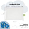 Picture of Toddler Pillow with Pillowcase - 13x18 My Little Dreamy Kids Travel Bed Pillows for Sleeping, Organic Cotton Small Pillowcase, Soft & Breathable, Machine Washable, Toddlers 2-5 Years Old (DinoWorld)