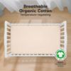 Picture of KeaBabies 2-Pack Organic Crib Sheets for Boys, Girls - 52x28 Fitted Crib Mattress Sheet Neutral, Breathable Jersey Cotton Cover for Baby Bed, Toddler Mattress, Soft & Cute Prints (Cameo)