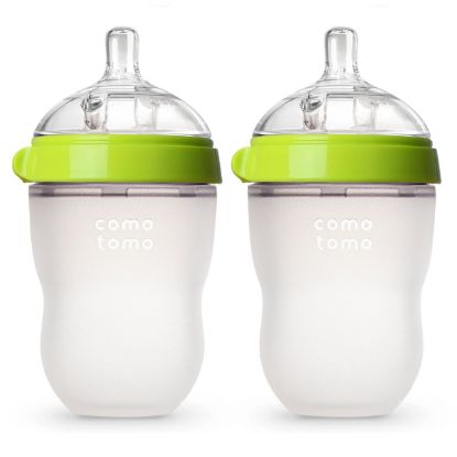 Picture of Comotomo Baby Bottle Double Pack, Green, 8oz