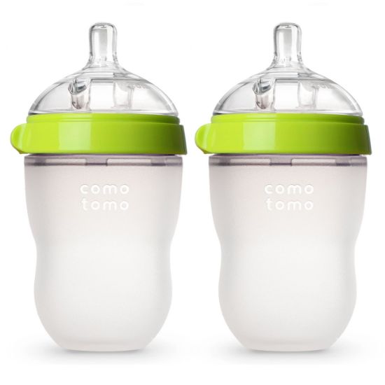 Picture of Comotomo Baby Bottle Double Pack, Green, 8oz