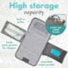 Picture of Kopi Baby Portable Diaper Changing Pad - Baby Diaper Changer Travel Bag with Wipes Pocket, Smart Design Portable Changing Mat, Infant Travel Station Kit, Gift for Newborn Girl & Boy - Grey, Modern