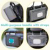 Picture of Kopi Baby Portable Diaper Changing Pad - Baby Diaper Changer Travel Bag with Wipes Pocket, Smart Design Portable Changing Mat, Infant Travel Station Kit, Gift for Newborn Girl & Boy - Grey, Modern
