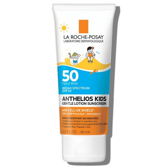Picture of La Roche-Posay Anthelios Kids Gentle Lotion Sunscreen SPF 50, Broad Spectrum SPF + Antioxidants, Sunscreen For Kids, Octinoxate & Oxybenzone-Free, Pediatrician Tested, Non Comedogenic, Oil Free