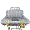 Picture of Shopping Cart Cover for Baby ICOPUCA Cotton High Chair Cover, Reversible, Machine Washable for Infant, Toddler, Boy or Girl (Grey Arrow Print)