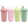 Picture of Re-Play Sippy Cups for Toddlers - 10 Oz. Reusable Spill Proof Cups for Kids, Dishwasher/Microwave Safe - Made in USA - Set of 4-3.13" x 6.25" - Desert Roses