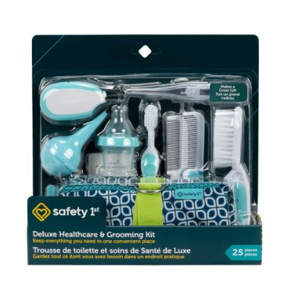 Picture of Safety 1st Deluxe Baby Healthcare and Grooming Kit, Arctic Blue, Newborn Baby Essentials, One Size, 25 Pieces