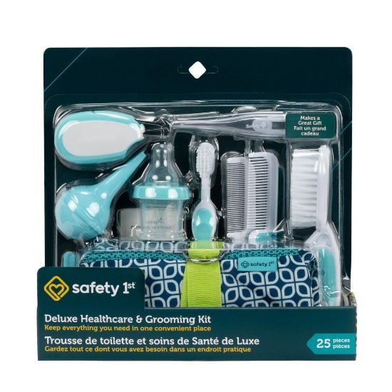 Picture of Safety 1st Deluxe Baby Healthcare and Grooming Kit, Arctic Blue, Newborn Baby Essentials, One Size, 25 Pieces