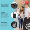 Picture of J.L. Childress Gate Check Bag for Single & Double Strollers - Stroller Bag for Airplane - Large Stroller Travel Bag for Airplane - Air Travel Stroller Bag - Black