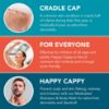 Picture of Happy Cappy Medicated Shampoo and Body Wash and Beanie Brush Bundle - Baby Dandruff Shampoo, Helps Cradle Cap and Seborrheic Dermatitis, Fragrance-Free, Gentle Baby Scalp Scrubber - 2 Pieces
