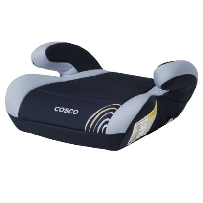 Picture of Cosco Topside Backless Booster Car Seat, Lightweight Booster Seats for Cars 40-100 lbs, Backless Booster Seat for Car, Rainbow