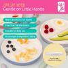 Picture of Elk and Friends Kids 6.7” Porcelain White Plates | Divided Plates | Suitable for Kids/Toddlers | Microwave & Dishwasher Safe | Non Slip | Snack Dishes | 2 Pack