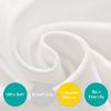 Picture of 100% Cotton Bassinet Sheets Compatible with YADAQE, Larex, Li'l Pengyu, BCOL, Miclassic, Milliard, TCBunny and Evolur Stellar Bedside Bassinet, 2 Pack, Ultra Soft Bassinet Sheet for Baby, White
