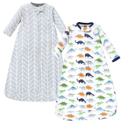 Picture of Hudson Baby Unisex Baby Cotton Long-Sleeve Wearable Sleeping Bag, Sack, Blanket, Dinosaurs, 18-24 Months
