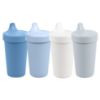 Picture of Re-Play Sippy Cups for Toddlers - 10 Oz. Reusable Spill Proof Cups for Kids, Dishwasher/Microwave Safe - Made in USA - Set of 4-3.13" x 6.25" - Cool Blues