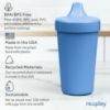 Picture of Re-Play Sippy Cups for Toddlers - 10 Oz. Reusable Spill Proof Cups for Kids, Dishwasher/Microwave Safe - Made in USA - Set of 4-3.13" x 6.25" - Cool Blues
