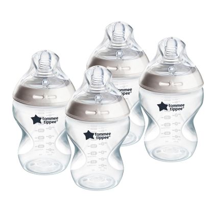 Picture of Tommee Tippee Natural Start Anti-Colic BPA Free Baby Bottles, 9oz, Slow-Flow Breast-Like Nipple for a Natural Latch, Designed for Seamless Transitions Between Bottle and Breast, Pack of 4