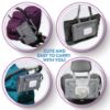 Picture of Kopi Baby Portable Diaper Changing Pad - Baby Diaper Changer Travel Bag with Wipes Pocket, Smart Design Portable Changing Mat, Infant Travel Station Kit, Gift for Newborn Girl & Boy - Grey, Classic