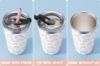 Picture of Tiblue Kids Cup - Spill Proof Stainless Steel Insulated Tumbler for Toddler Girls Boys - BPA FREE Smoothie Drinking Cup with Leak Proof Lid & Silicone Straw with Stopper (2 Pack, 12oz Rainbow+Mermaid)