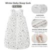 Picture of Mosebears Sleep Sack Baby Winter Wearable Blanket with 2-Way Zipper,2.5 TOG Cotton Sleep Sack Unisex (White Star, 18-24 Months)