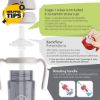 Picture of GROSMIMI Spill Proof no Spill Magic Sippy Cup with Straw with Handle for Baby and Toddlers, Customizable, PPSU, BPA Free 10 oz (Peach)