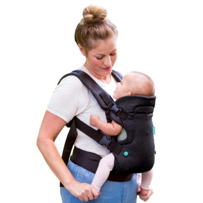 Picture of Infantino Flip Advanced 4-in-1 Baby Carrier - Ergonomic, Convertible, Face-in and Face-Out Front and Back Baby Carrier for Newborn to Toddler 8-32 lbs, Black