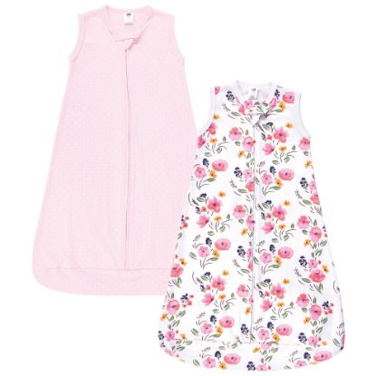 Picture of Hudson Baby Unisex Baby Cotton Wearable Sleeping Bag, Sack, Blanket, Floral Bouquet Sleeveless, 12-18 Months