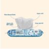 Picture of Hello Bello Extra Gentle Unscented Baby Wipes, Plant Based, Made with 99% Water and Aloe for Babies and Kids, 60 Count (Pack of 9) Total 540 Count
