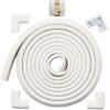 Picture of Roving Cove HeftyFit Edge Corner Protector Baby Proofing (Large 15ft Edge 4 Corners), Heavy-Duty, Soft NBR Rubber Foam, Furniture Fireplace Safety Bumper Guard, 3M Adhesive, Oyster White (Off White)