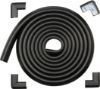 Picture of Roving Cove HeftyFit Edge Corner Protector Baby Proofing (Large 15ft Edge 4 Corners), Heavy-Duty, Soft NBR Rubber Foam, Furniture Fireplace Safety Bumper Guard, 3M Adhesive, Onyx Black