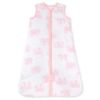 Picture of Burt's Bees Baby Baby Beekeeper Wearable Blanket, 100% Organic Cotton, Swaddle Transition Sleeping Bag, Quilted Blossom Elephants, Large