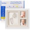 Picture of Bubzi Co Baby Footprint Kit, Baby Foot and Hand Print Kit, Baby Keepsake Frame, Nursery Pictures Frames, Hand Print Mold Kit, New Mom Gifts, Baby Newborn Essentials Must Haves, Baby Shower Gifts