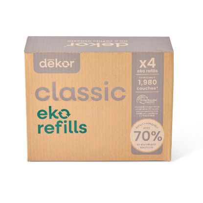 Picture of Diaper Dekor Pail Refills for Classic Original & Eko Diaper Pails, 4 Pack Unscented| Extra Thick Refills Made With 70% Recycled Materials
