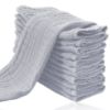 Picture of Cute Castle 12 Pack Muslin Burp Cloths for Baby - Ultra-Soft 100% Cotton Baby Washcloths - Large 20'' by 10'' Super Absorbent Milk Spit Up Rags - Burpy Cloths for Unisex, Boy, Girl - Slate